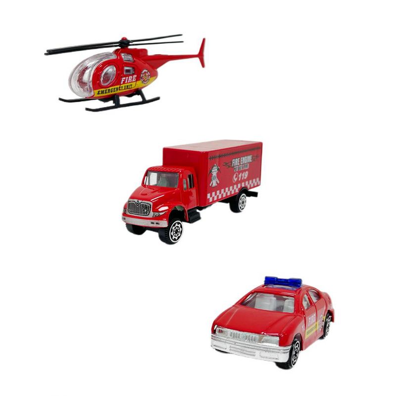 BIG DADDY TRUCKS - City Fire Truck Rescue Team Vehicles & Accessories, 2 of 7