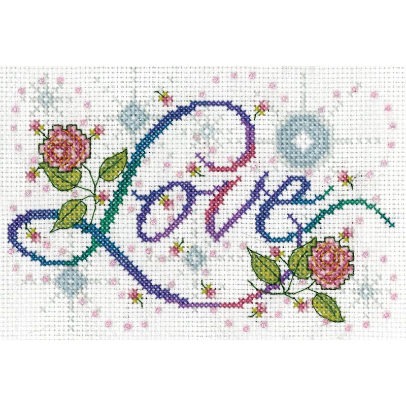 Design Works Counted Cross Stitch Kit 5"X7"-Love (14 Count), 2 of 3