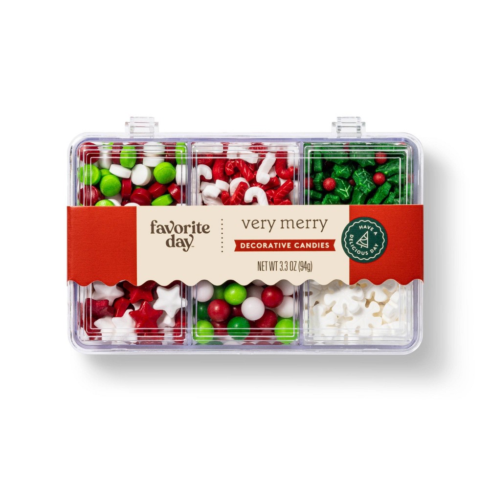 Christmas Very Merry Sprinkle Box - 3.3oz - Favorite Day™