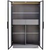 NicBex Modern 51.2" Freestanding Sideboard Dining Room Storage Cabinet with Glass Door & LED Lighting,Display Bar Buffet Cabinet for Hallways - 4 of 4