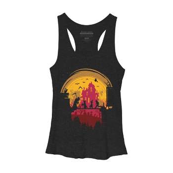 Women's Design By Humans Trck or Treat By designpro44 Racerback Tank Top