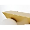 Elegant Lighting Jillian 3 light Brass and frosted white Bath Sconce - 4 of 4