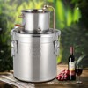 Alcohol Still - Brewing Kit With Circulation Pump, Copper Tubing,Dual Display Thermometer, Stainless Steel - 2 of 4