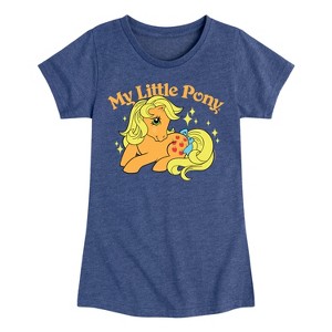 Girls' - My Little Pony - Applejack Logo Fitted Short Sleeve Graphic T-Shirt - 1 of 3