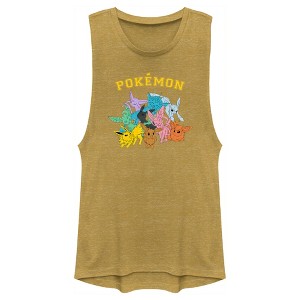 Juniors Womens Pokemon Eeveelutions Festival Muscle Tee - 1 of 4