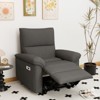GDFStudio Hyacinth Modern Rubberwood Upholstered Zero Wall Power Recliner with Charging Ports - 2 of 4