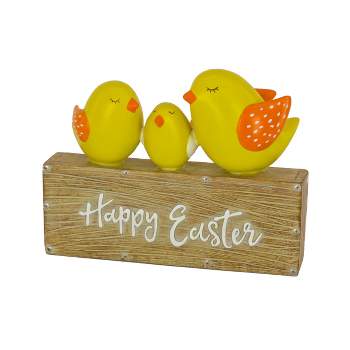6" Chick "Happy Easter" Table Decoration - National Tree Company
