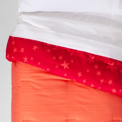 Twin Seersucker Reversible Comforter Pink - Pillowfort™