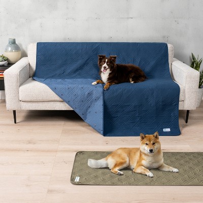 Medium Blue Waterproof Reversible Pet Blanket