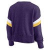 NCAA LSU Tigers Women's Crew Neck Fleece Sweatshirt - 3 of 3
