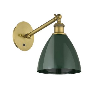 Plymouth Dome - 1 Light Wall Sconce In Industrial Style-13.25 Inches Tall and 7.5 Inches Wide - 1 of 1