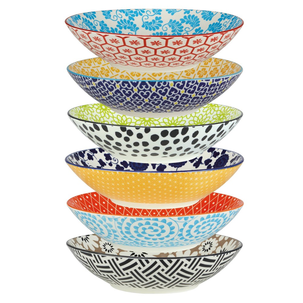 Photos - Other kitchen utensils Certified International 32oz 6pk Porcelain Chelsea Dinner Bowls  