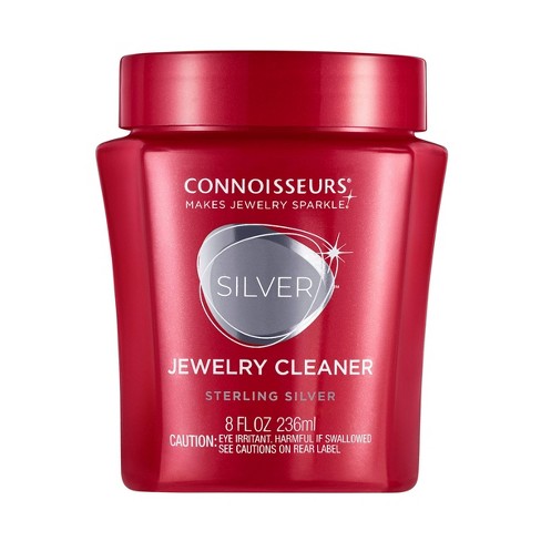 Connoisseurs Silver Jewelry Cleaner, Liquid Dip Jewelry Cleaner in Red Jar
