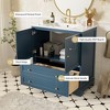 Mshliw 30 Inch Bathroom Vanity with Ceramic Sink Combo, Modern Freestanding Storage Cabinet with Gold Handles, Soft Closing Doors and Drawer - 4 of 4