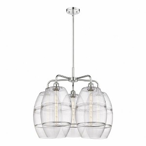 Vaz - 5 Light Stem Hung Chandelier In Industrial Style-24 Inches Tall and 28 Inches Wide - 1 of 1