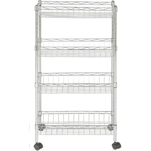 Mario 4 Tier Basket Rack - Chrome - Safavieh - 1 of 4