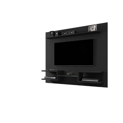 Shimla 64" Black Engineered Wood Floating Entertainment Center