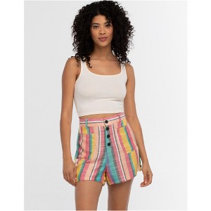 Hurley Womens Button Front Casual Walking Shorts - 1 of 4