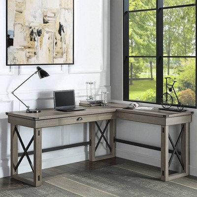 67" Talmar Writing Desk Wood Base with File Drawer - Acme Furniture