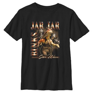 Boys Star Wars Jar Jar Binks Collage T Shirt - 1 of 4