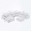 Large size modular cloud sofa 8 seater down sofa bed apartment living room sofa (8seater) - 2 of 4