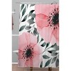 Marta Barragan Camarasa Big Flowers Shower Curtain Pink - Deny Designs: Polyester Microfiber, Botanical Pattern, Machine Washable - 2 of 4