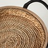 Sullivans 20" Oval Wood & Seagrass Tray - 2 of 4