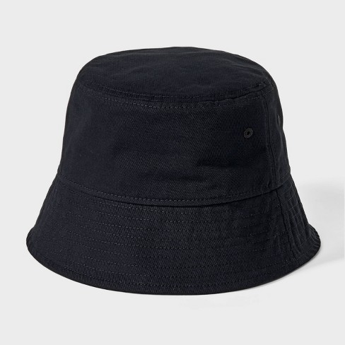 Men's Cotton Bucket Hat - Goodfellow & Co™ Black L/xl : Target