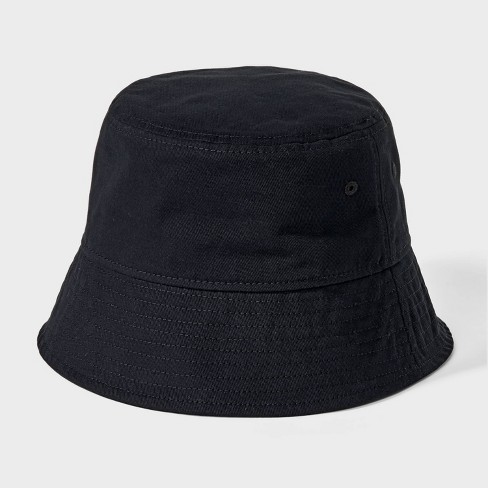 Men's Cotton Bucket Hat - Goodfellow & Co™ Black L/XL