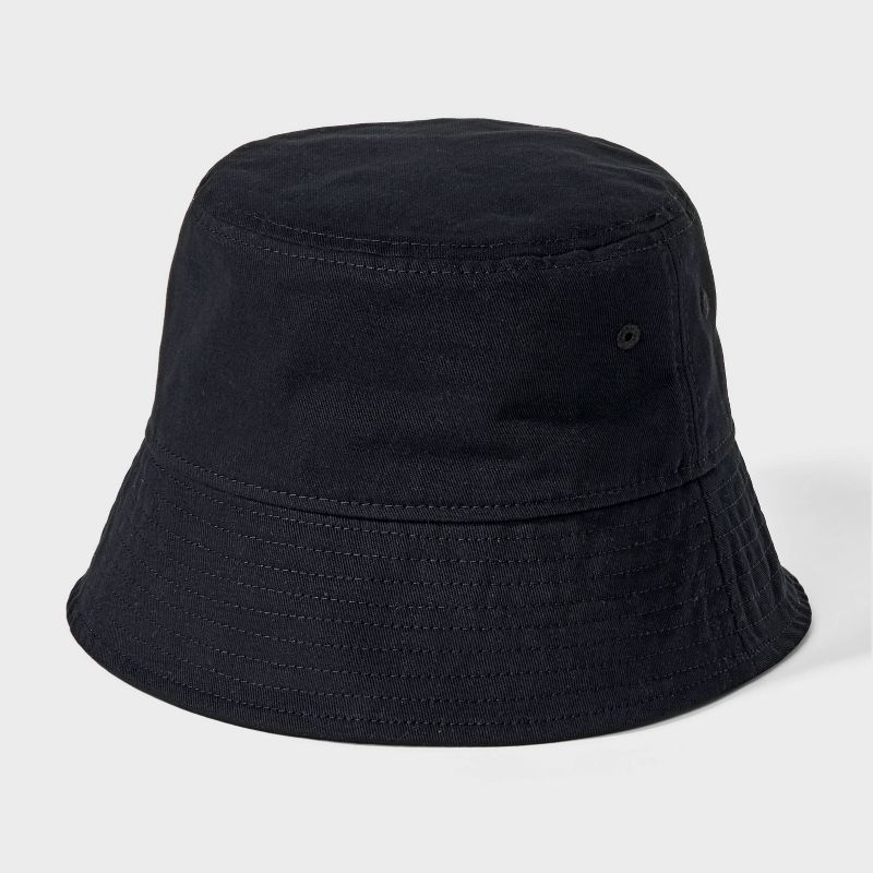Men's Cotton Bucket Hat - Goodfellow & Co™ Black, 1 of 6