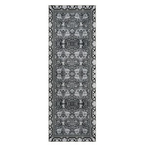 COZONY Vintage Floral Carpet Mat Rug, Machine Washable Non-Slip Low Pile Area Rug for Living Room Bedroom Dining Room - 1 of 4