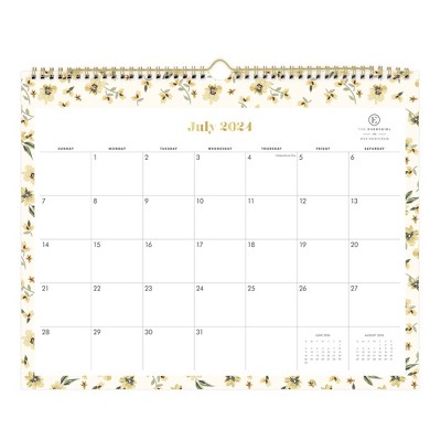 The Everygirl X Day Designer 2024-25 Monthly Planner 15&#34;x12&#34; Wirebound Prairie Cream