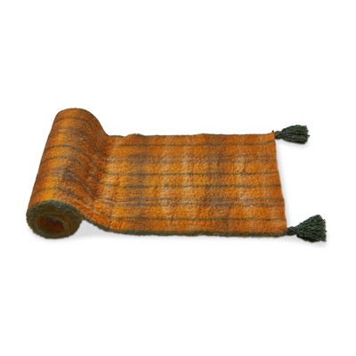 tagltd Warm Wishes Mohair Plaid Runner