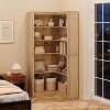71.8'' Corner Bookshelf, 5-Tier Wooden Farmhouse Bookcase w/Anti-Tipping Kit, Storage Organizer - 3 of 4