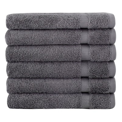 6pc Villa Hand Towel Set Gray - Royal Turkish Towels