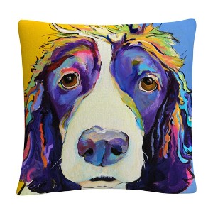 Pat Saunders 16 X 16 Decorative Throw Pillow by Trademark Fine Art - 1 of 4