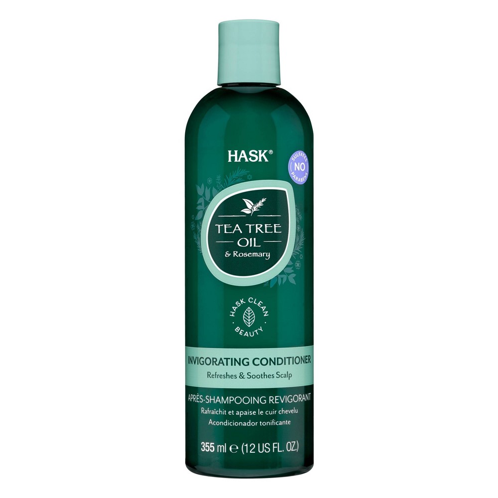 Photos - Hair Product Hask Tea Tree & Rosemary Oil Scalp Care Conditioner - 12 fl oz 