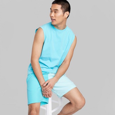 Men's Crewneck Tank Top - Original Use™ Aqua Blue S