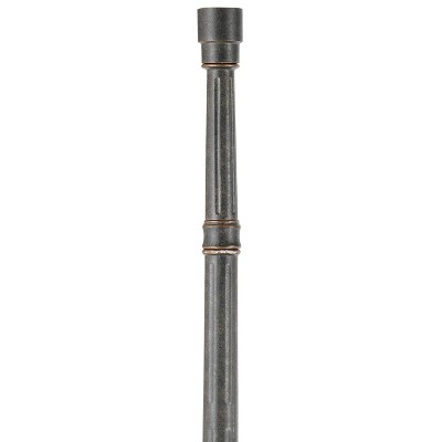 Hepworth Bronze 76.75" Outdoor Post Light with Gold Bands