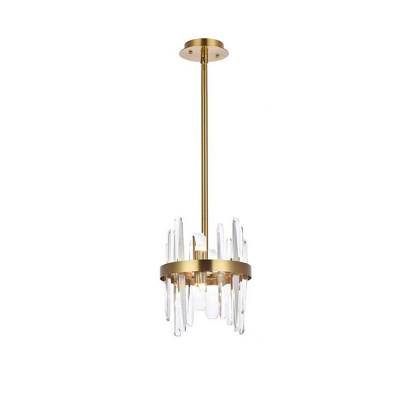 Elegant Lighting Serena 6 - Light Pendant in  Satin Gold