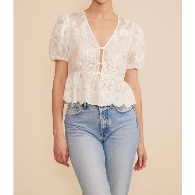 Women's Xena Tie Detail Top - LUCY PARIS