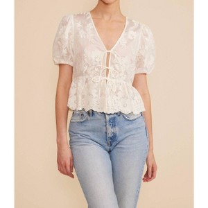 Women's Xena Tie Detail Top - LUCY PARIS - 1 of 4