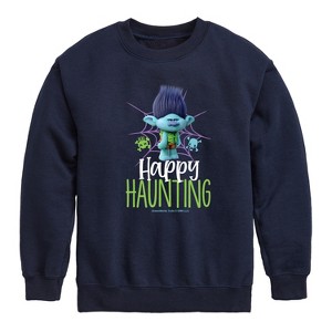 Boys' - Trolls - Happy Haunting Branch Graphic Long Sleeve Fleece Sweatshirt - 1 of 4