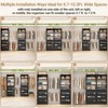 Aheaplus 6-15FT Closet Organizer with Drawers, Walk-in Wardrobe Closet System with 4 Hanging Rods - 3 of 4