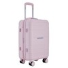 Generic St. Martin Carry-On Luggage with Cup Holder/USB Ports, Pink A - 3 of 4