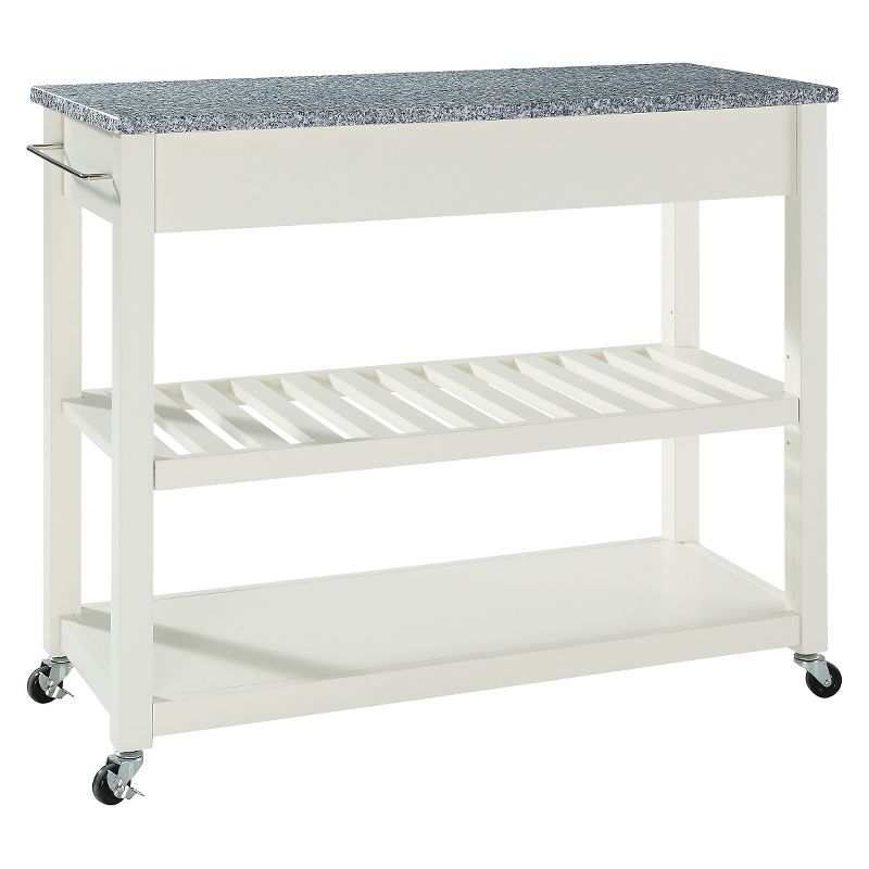 Solid Granite Top Kitchen Cart/Island with Optional Stool Storage - Crosley, 3 of 10
