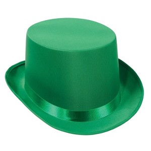 Beistle Satin Sleek Top Hat One Size Green 60839-G - 1 of 1