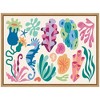 Kate & Laurel All Things Decor 18"x24" Sylvie Fun Colorful Coral Reef Framed Canvas by Rachel Lee Natural - 2 of 4