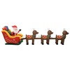 Aghana Digitals 192.9" LED Lighted Christmas Inflatable: Santa with 3 Reindeer, Self-Inflating, - 3 of 4
