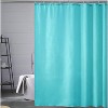 Home Mart Goods Blue PEVA Shower Curtain Liner Waterproof & Plastic Rings - 71" x 71" - 2 of 4